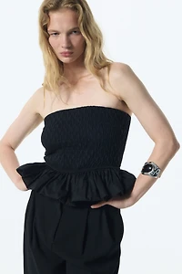 Bandeau Peplum Top