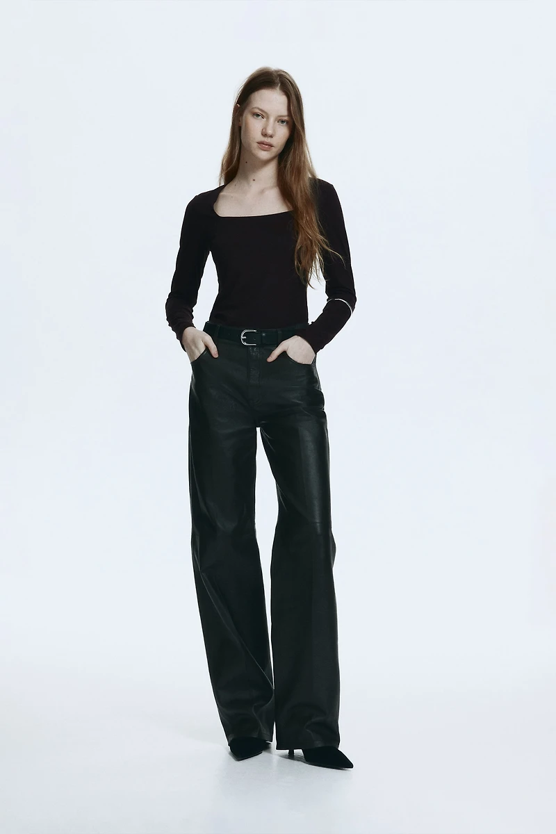 Long-sleeved Jersey Top