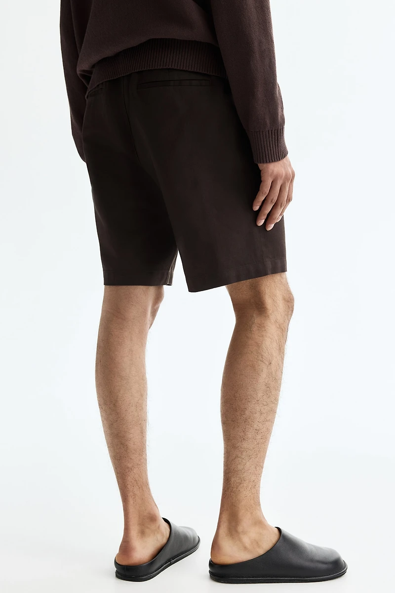 Relaxed-Fit Linen-Blend Shorts