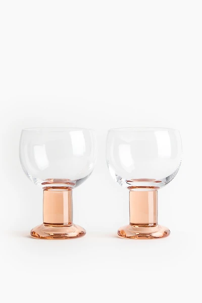 2-Pack Mouth-Blown Wine Goblets