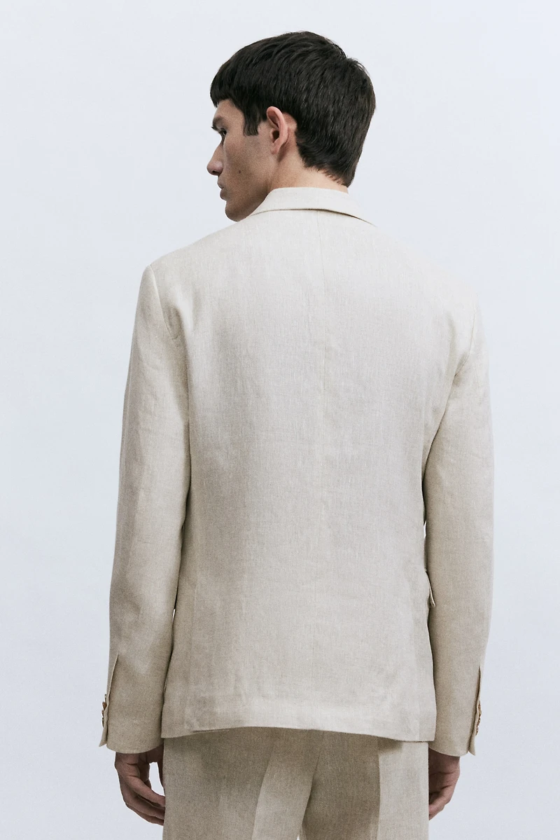 Slim-Fit Linen Jacket