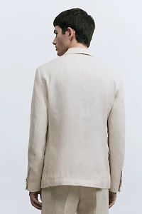 Slim-Fit Linen Jacket