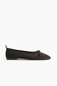 Bow-Detail Ballet Flats