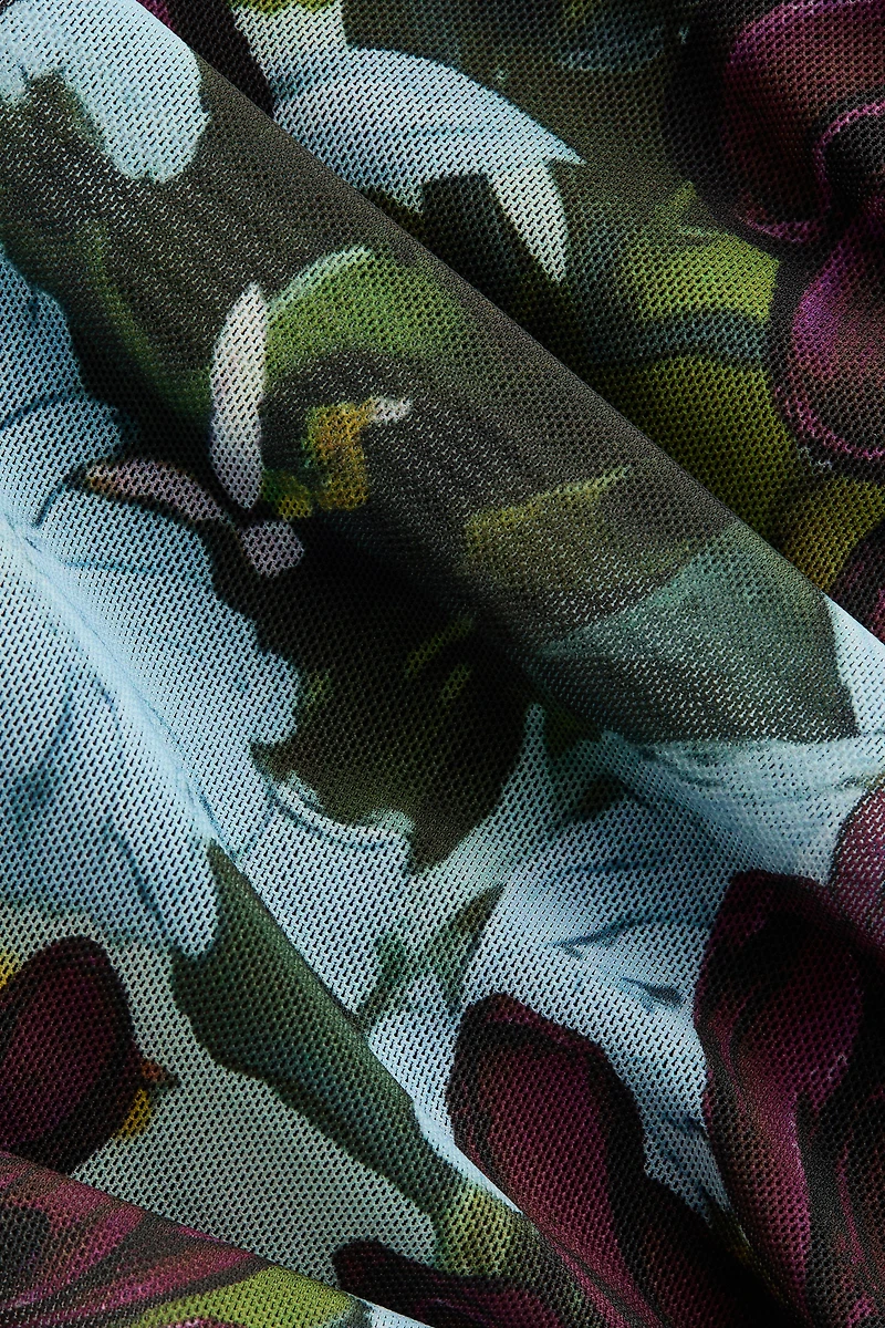 Asymmetric Mesh Dress