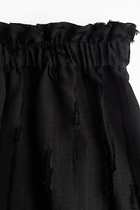 Frayed Paper Bag Shorts
