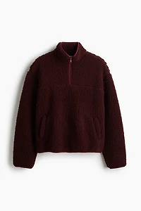 Half-Zip Teddy Fleece Sweatshirt