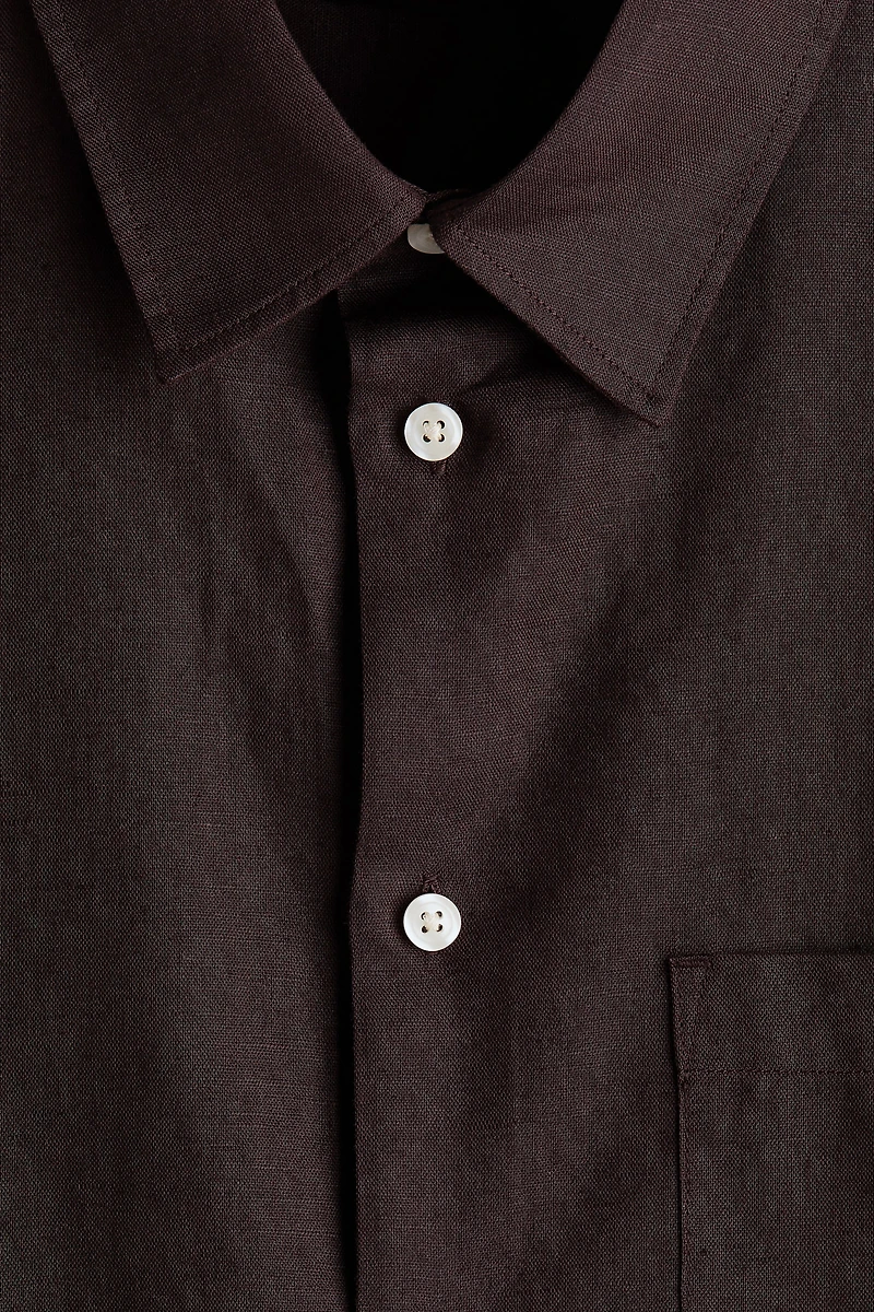 Relaxed-Fit Linen-Blend Shirt