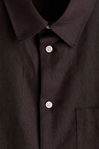 Relaxed-Fit Linen-Blend Shirt