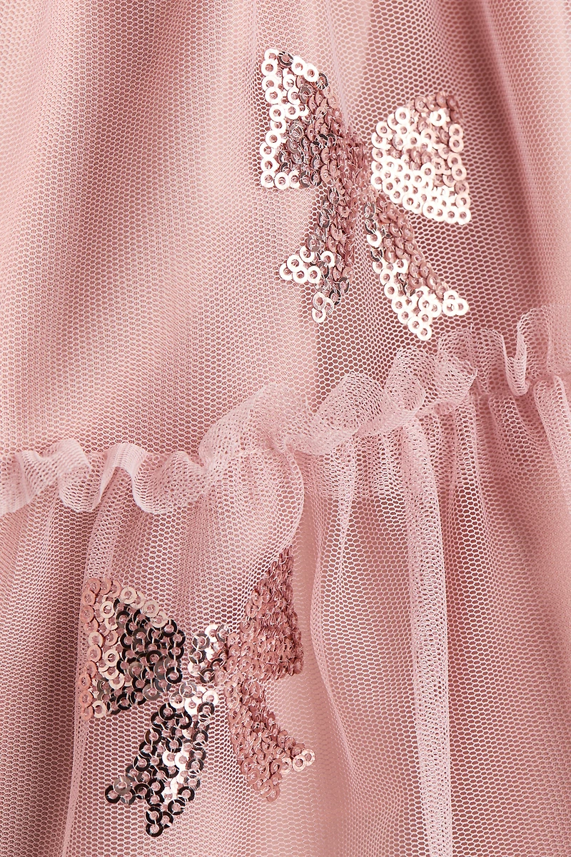 Dress with Tulle Skirt