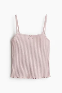 Lace-Trimmed Strappy Top