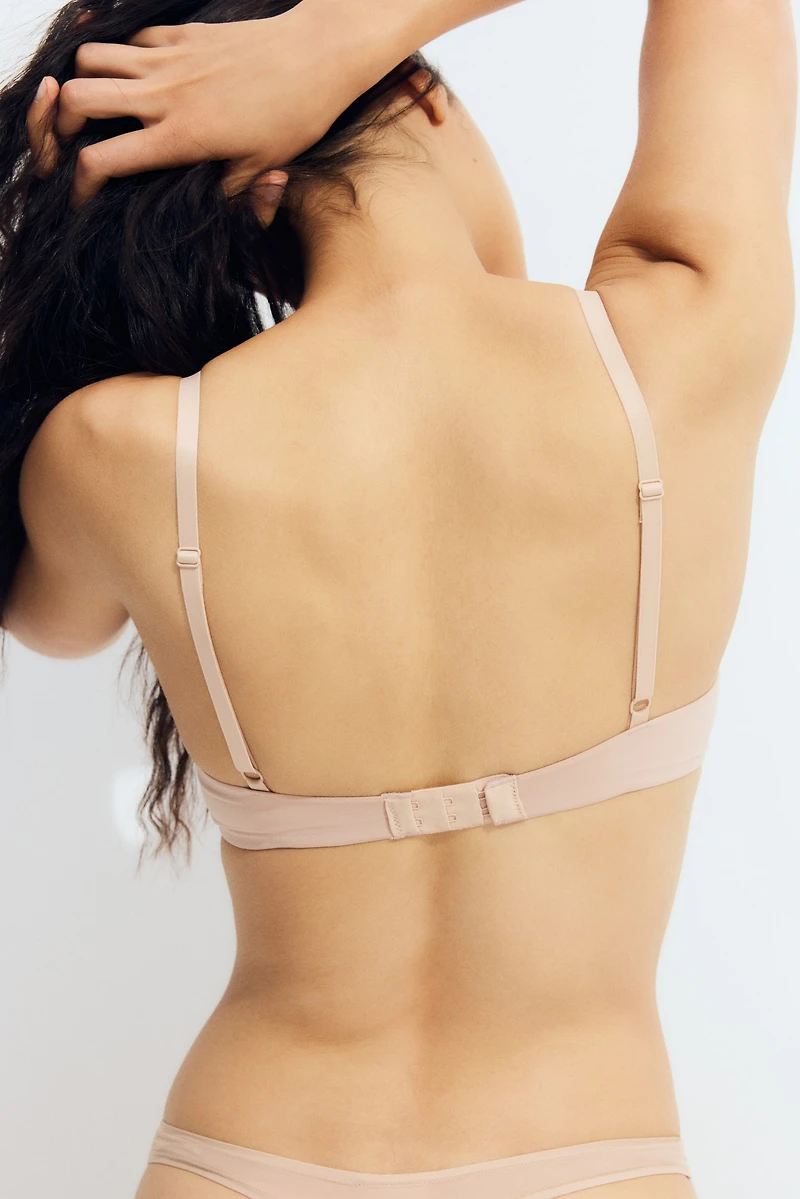 Soft-Cup Microfiber Push-Up Bra