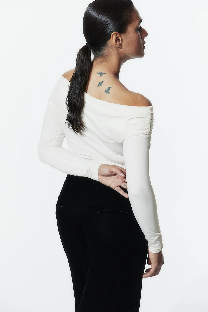 Draped Thong Bodysuit