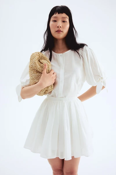 Puff-Sleeved Blouse