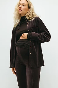 Pantalon MAMA évasé en velours