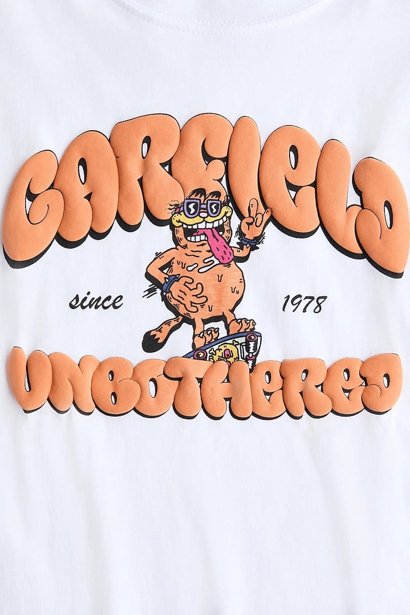 T-shirt en coton avec motif imprimé