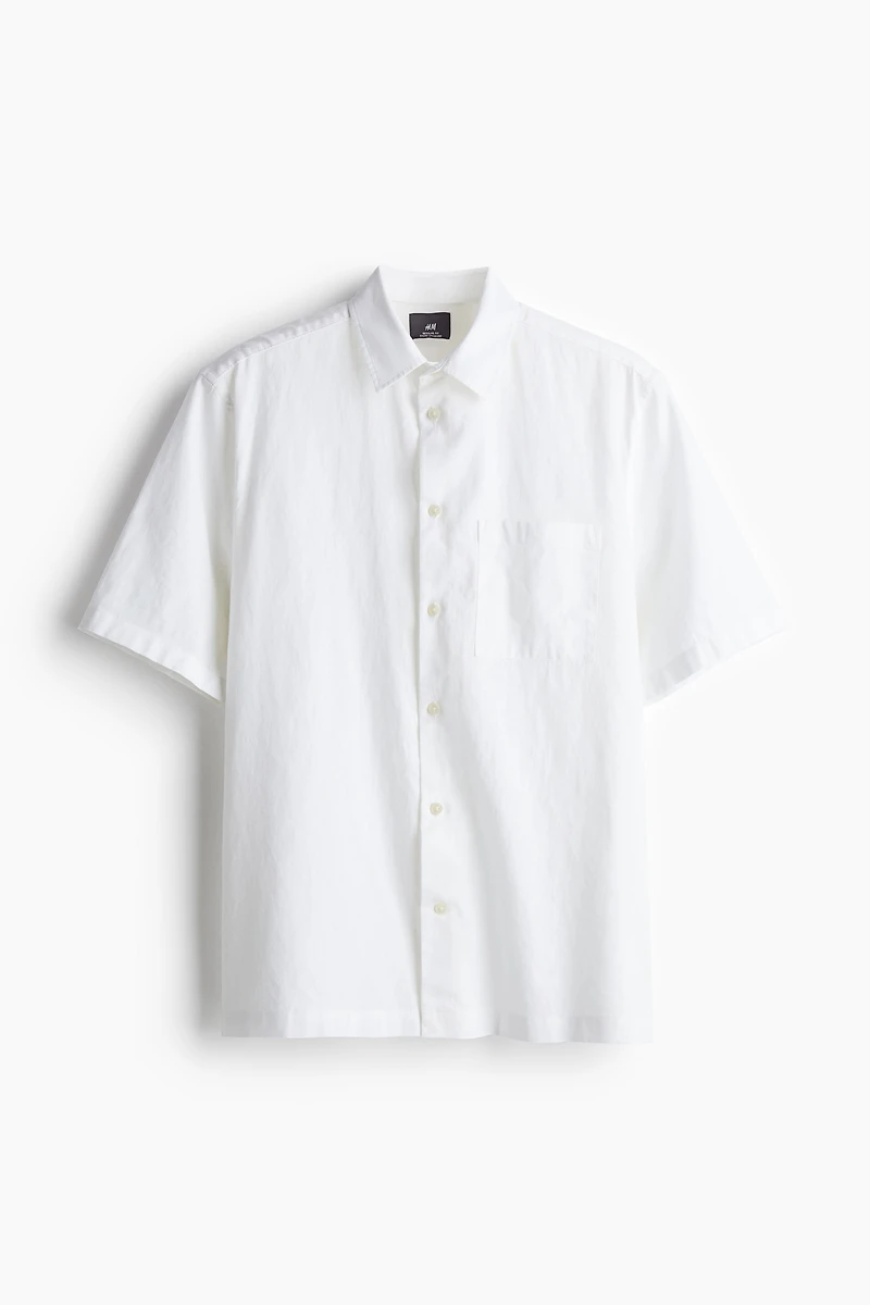 Chemise Coupe Classique en lin mélangé