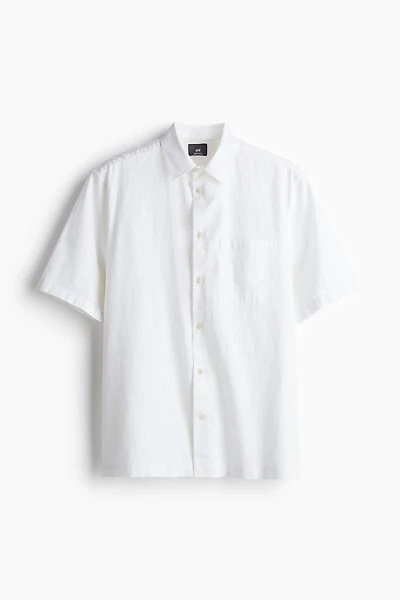 Chemise Coupe Classique en lin mélangé