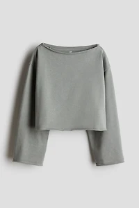Boat-Neck Sweatshirt