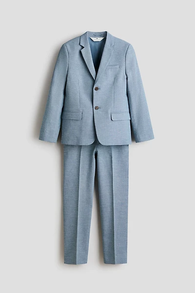 Linen-Blend Suit