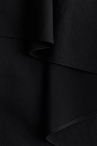 Draped-Panel Asymmetric Skirt