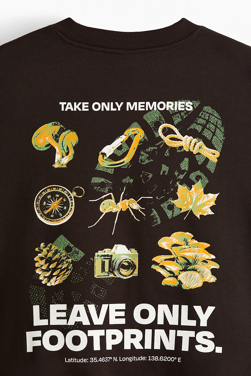 Loose-Fit Printed Sweatshirt