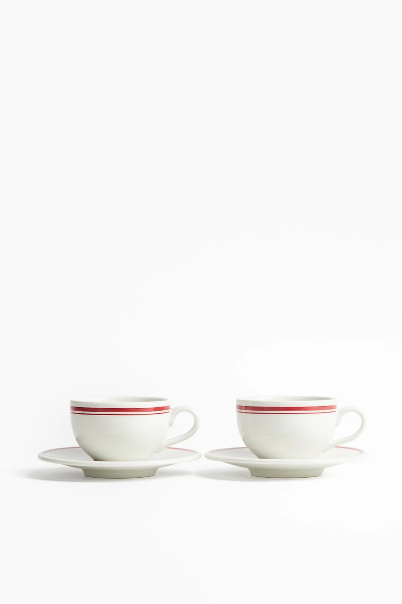 2-Pack Cappuccino Cup and Saucer