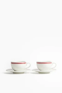 2-Pack Cappuccino Cup and Saucer