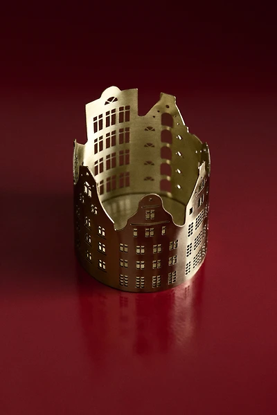 Small City Skyline Tea Light Holder
