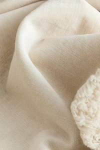 Velvet Cushion Cover with Fringe