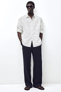 Relaxed-Fit Linen-Blend Shirt