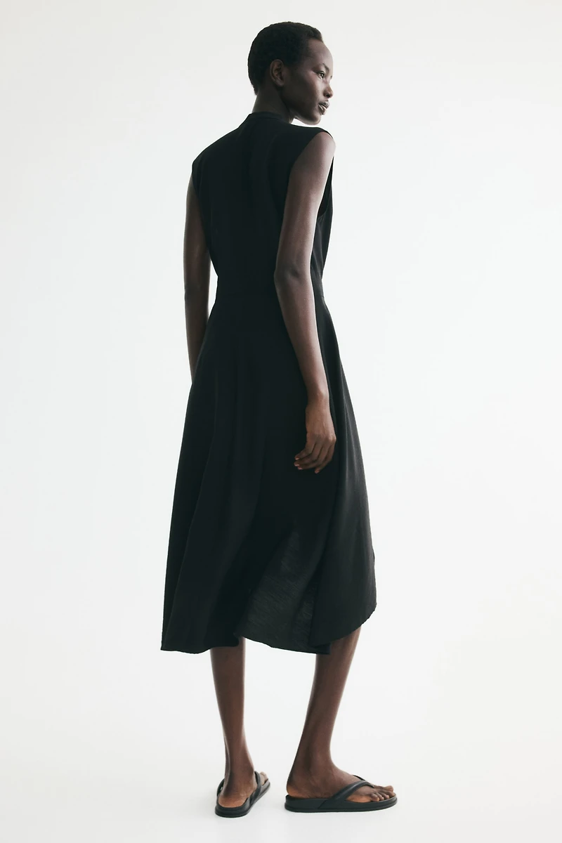 Robe chemisier avec ceinture à nouer