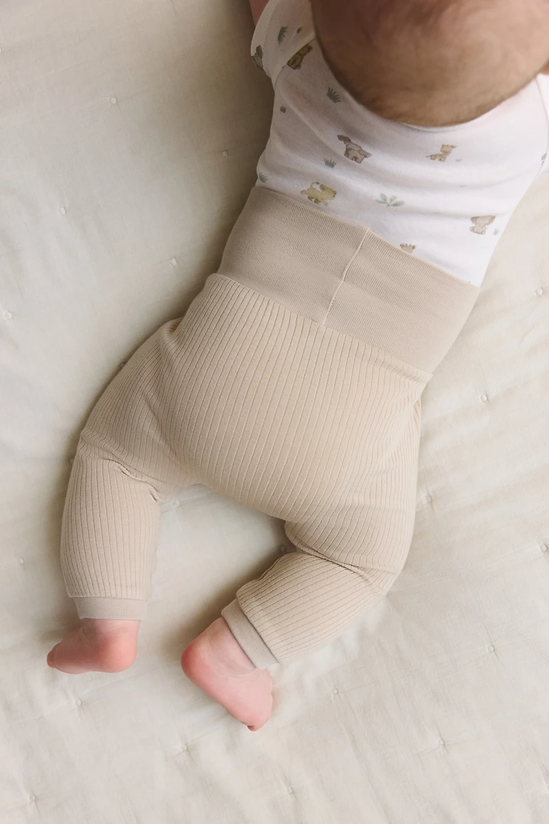 3-Pack Ribbed Cotton Pants