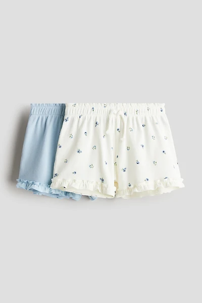 2-Pack Ribbed Jersey Shorts