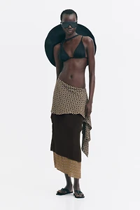 Jupe superposée avec foulard