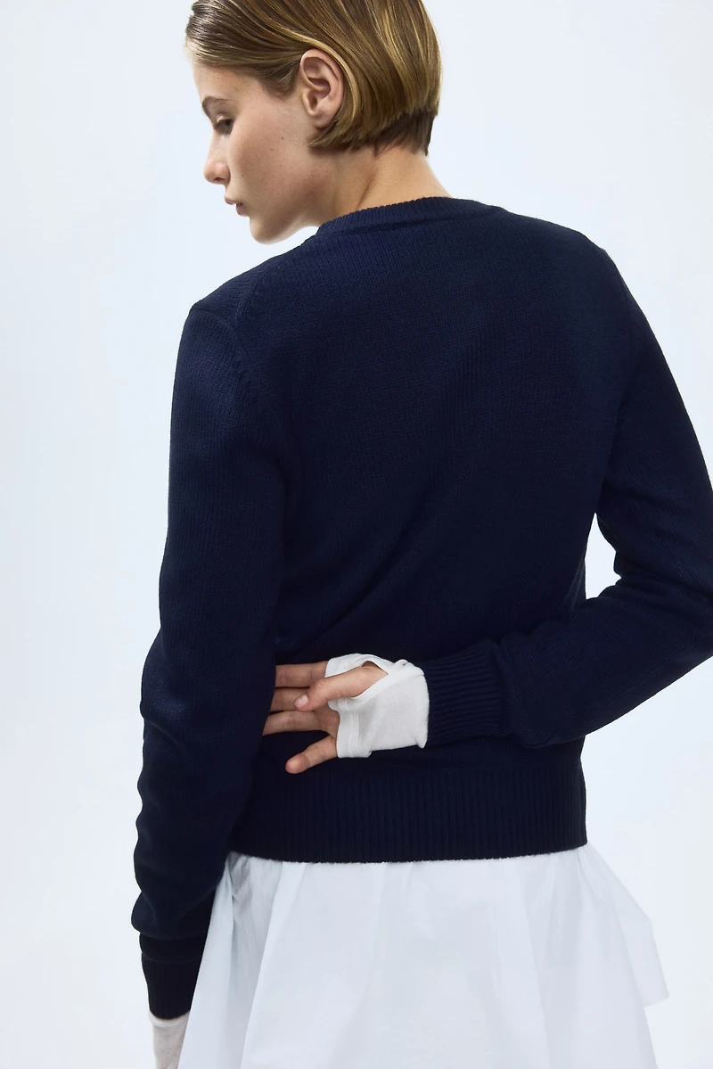 Textured-Knit Cardigan