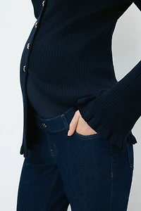 MAMA Slim Straight Ankle Jeans