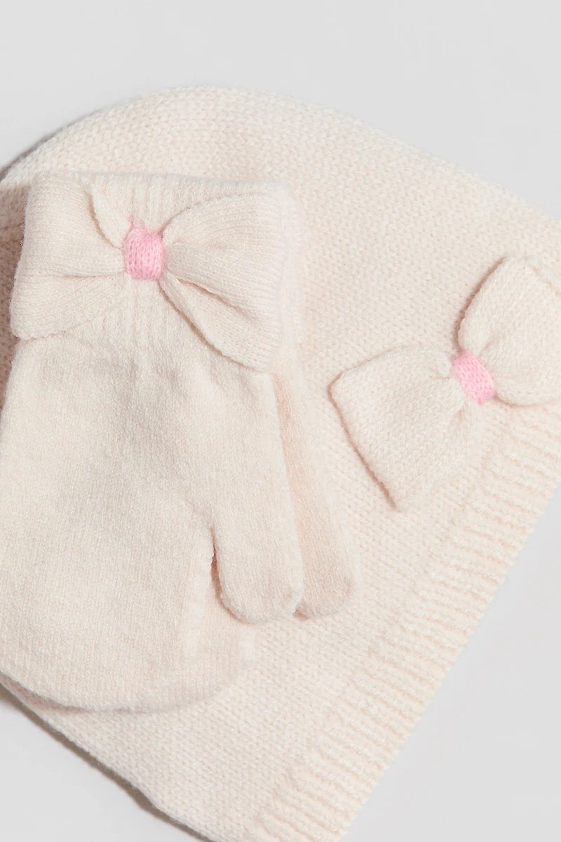 2-Piece Beanie and Mittens Set