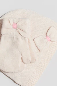 2-Piece Beanie and Mittens Set