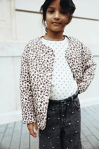 Jean à jambes larges avec motifs