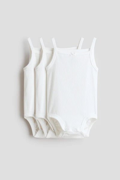 3-pack Sleeveless Bodysuits