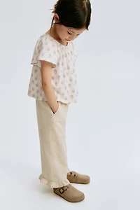 Patterned Crêpe Top