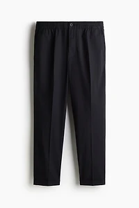 Regular-Fit Cropped Cotton Pants