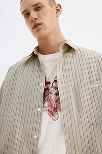 Chemise ample en popeline