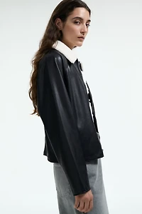 Jacket with Teddy Fleece Collar