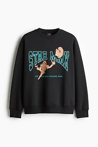 Loose Fit Printed Sweatshirt