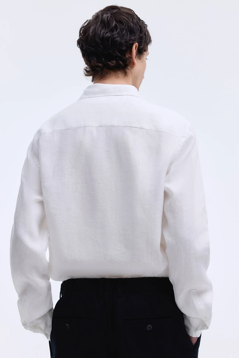 Slim Fit Linen Shirt