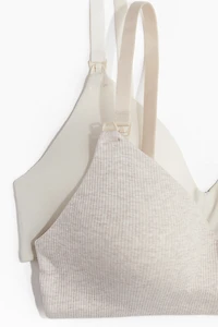 MAMA 2-pack Padded Cotton Nursing Bras