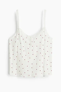 Cotton Pointelle Camisole Top