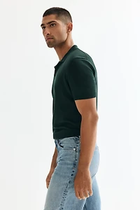 Regular-Fit V-Neck Polo Shirt
