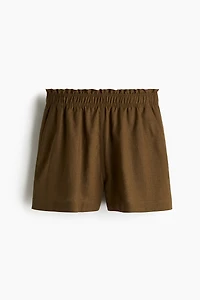 Linen-Blend Shorts